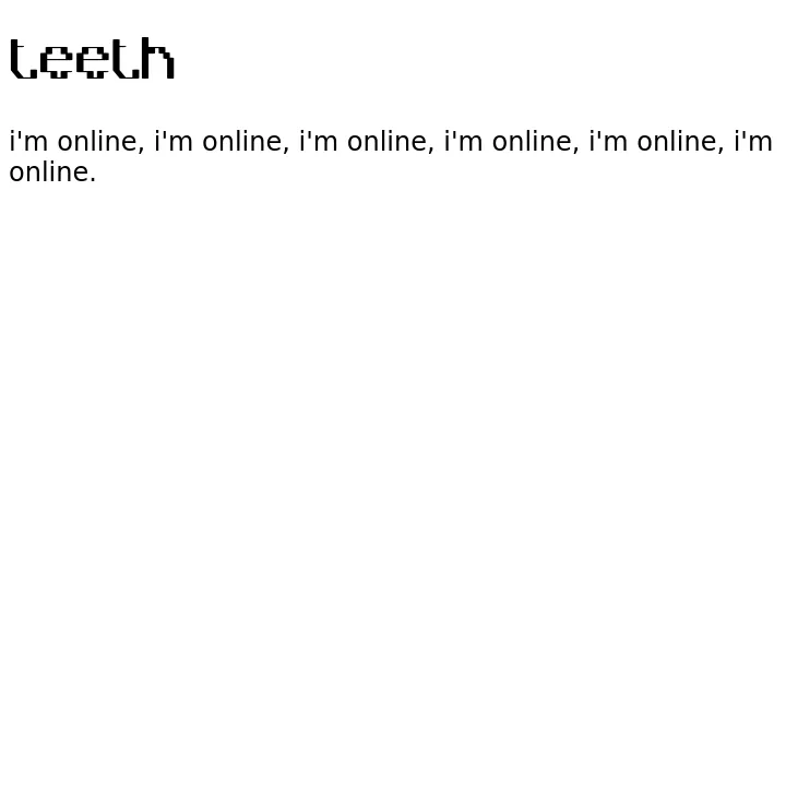 a screenshot of teeth's webpage